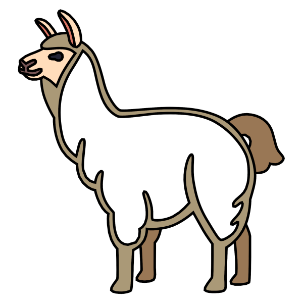 Смайлик ламы животное