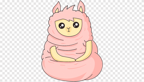 Стикеры лама Молли