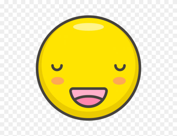 Смайл с прищуренными глазами