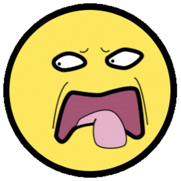 Смайлик с закрытым ртом