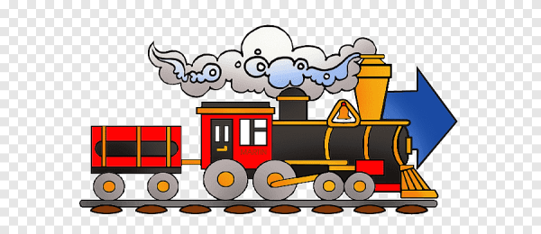 ЖД транспорт мультяшный