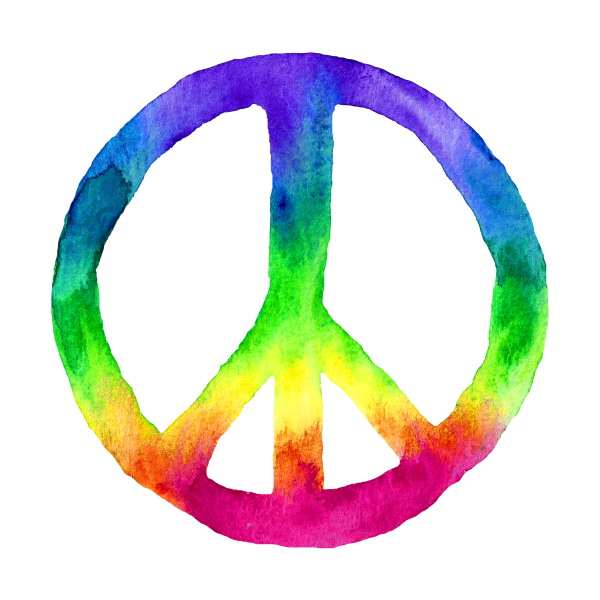 Красивый значок хиппи