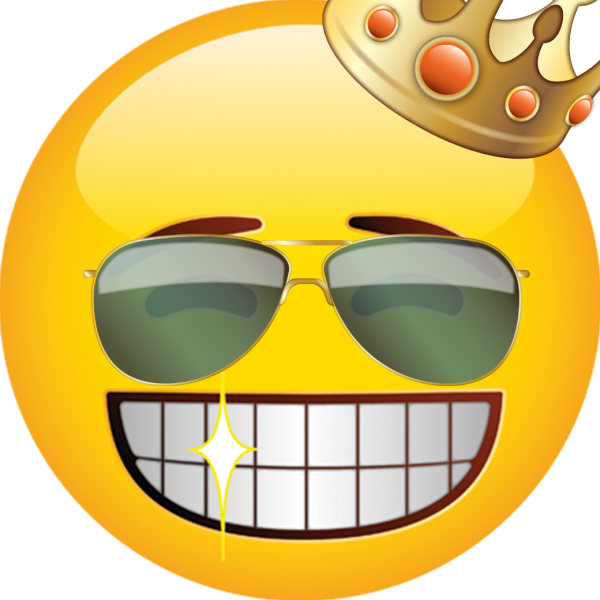 Смайлик с двумя пальцами