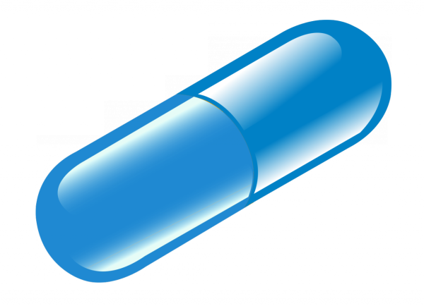 Таблетки капсулы голубые