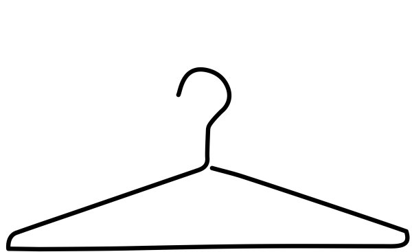 Вешалка на прозрачном фоне