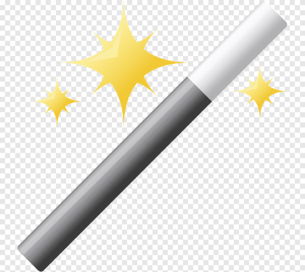 Волшебная палочка на прозрачном фоне