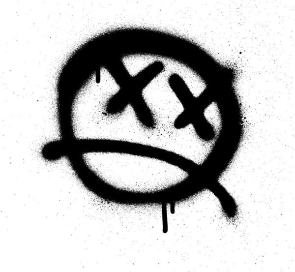 Смайлик граффити