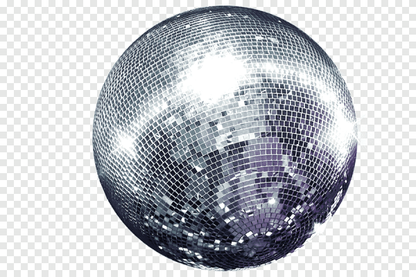 Дискотечный шар на прозрачном фоне