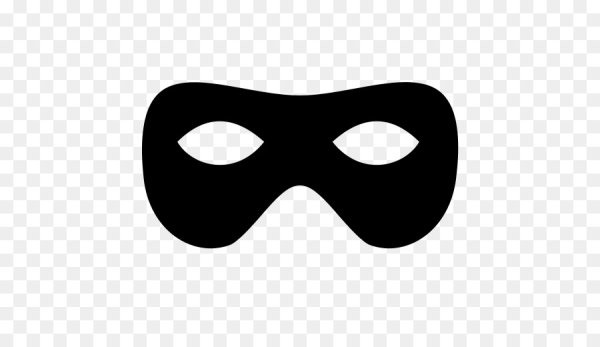 Маска "зорро", чёрная