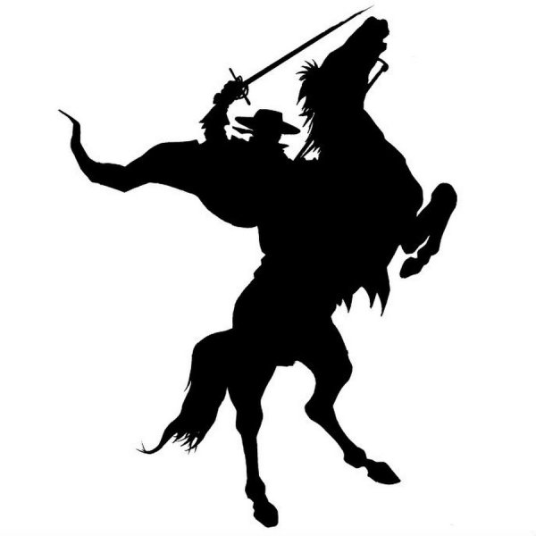 Зорро на коне раскраска