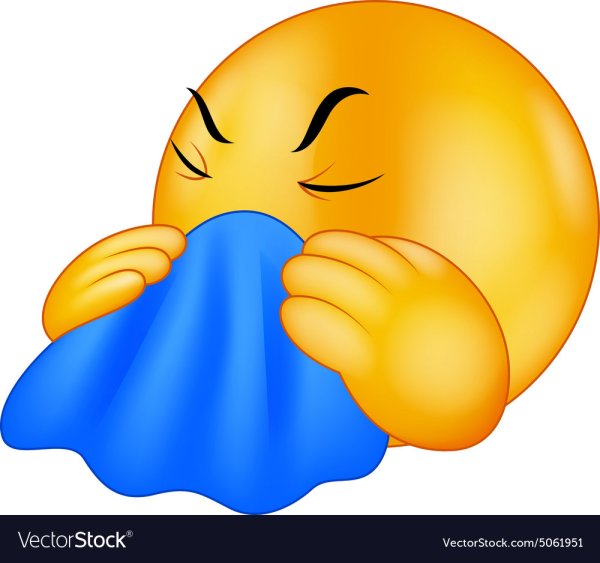 Смайлик кашляет