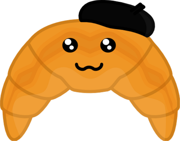 Круассан с глазами