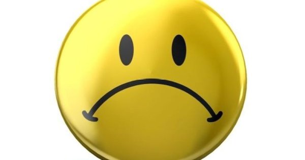 Смайлик грустный не 3d
