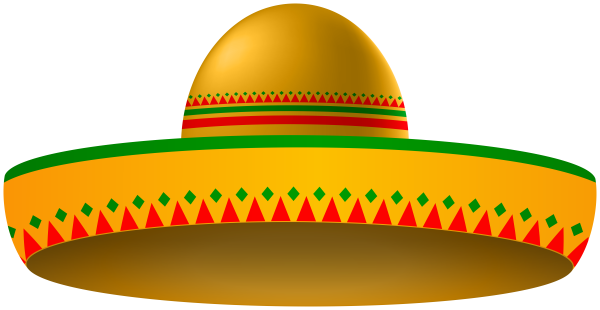 Сомбреро из цветной бумаги
