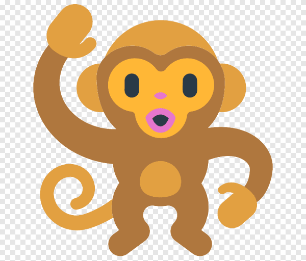 Обезьянка с закрытыми глазами