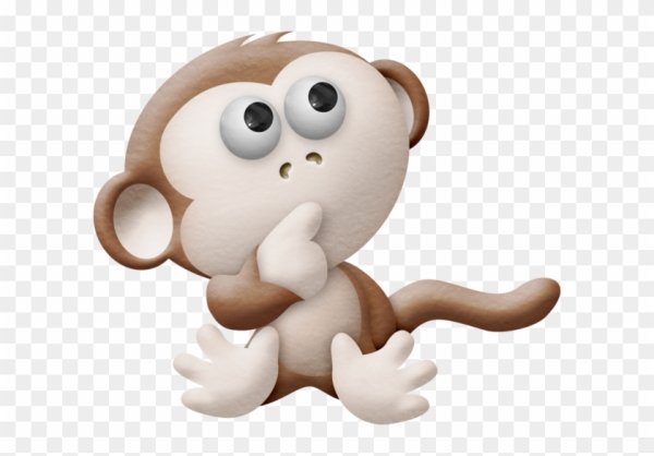 Смайл обезьянка с закрытыми глазами