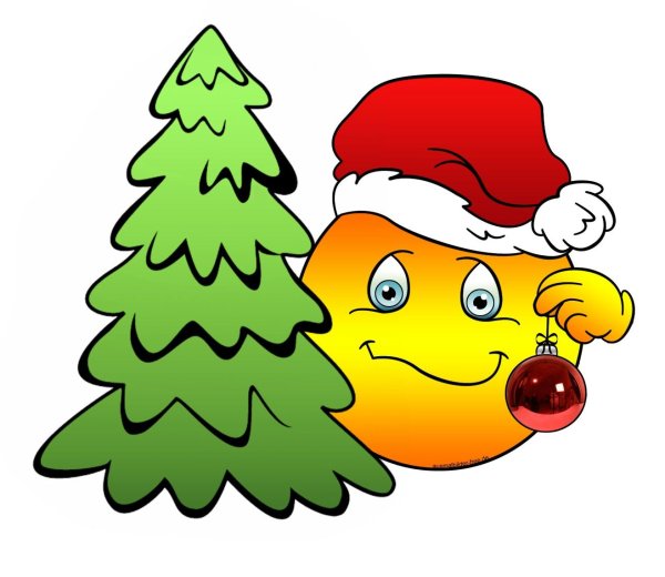 Смайлик новый год