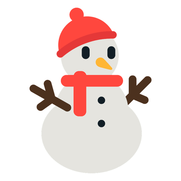 Смайлики эмодзи Снежинка