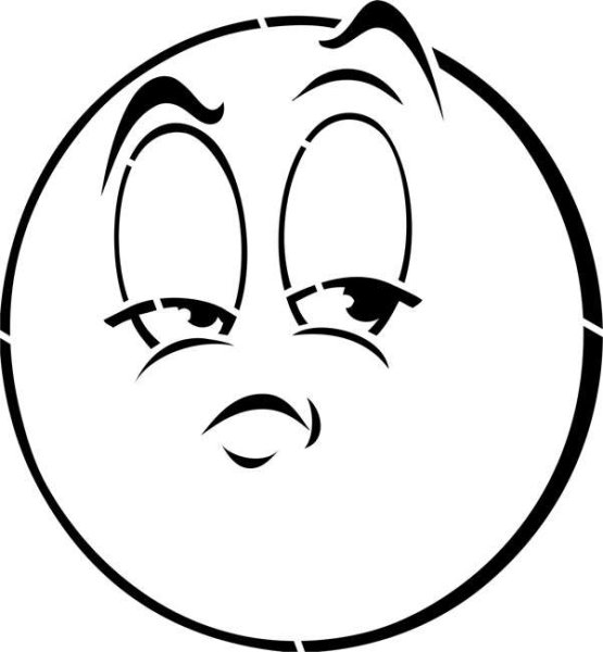 Трафарет рожицы