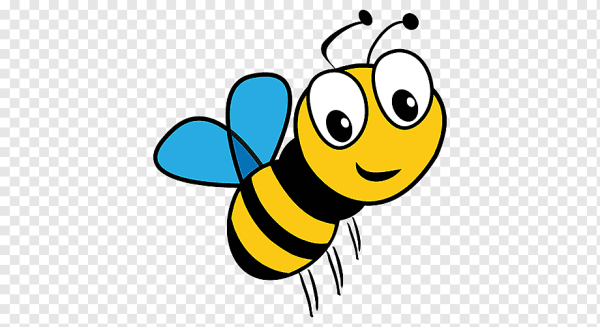 Пчелка на прозрачном фоне для фотошопа
