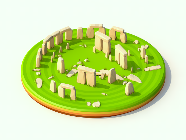 Стоунхендж рисунок карандашом