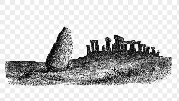 Stonehenge на белом фоне