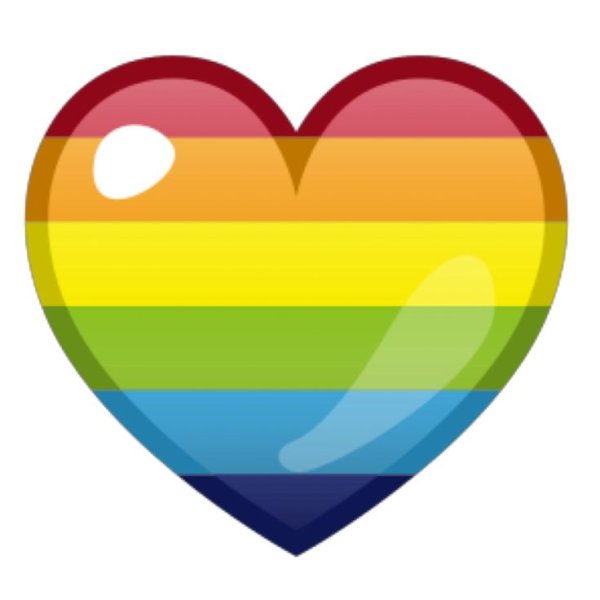 Радужно сердечко эмодзи