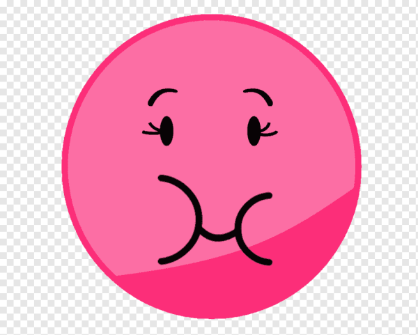 Смайлик розового цвета