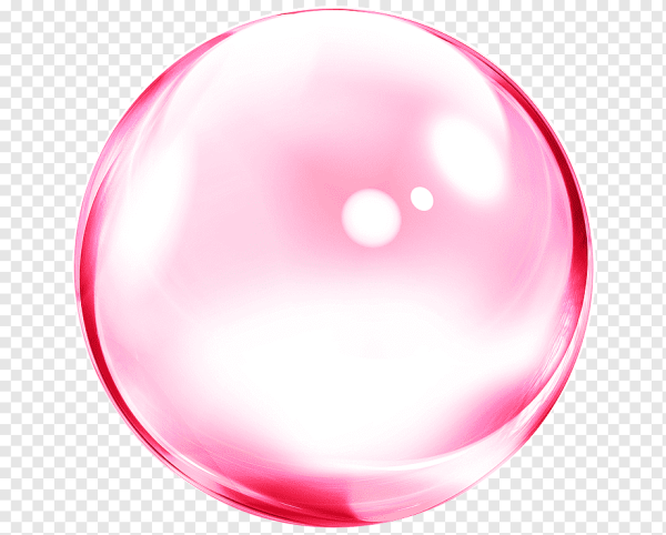 Розовый стеклянный шар