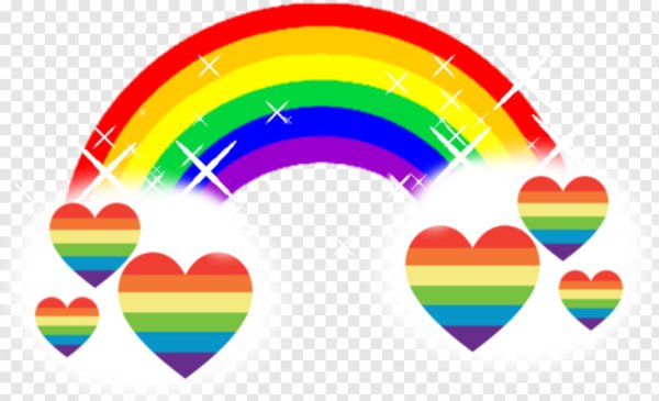 Сердечко в виде радуги