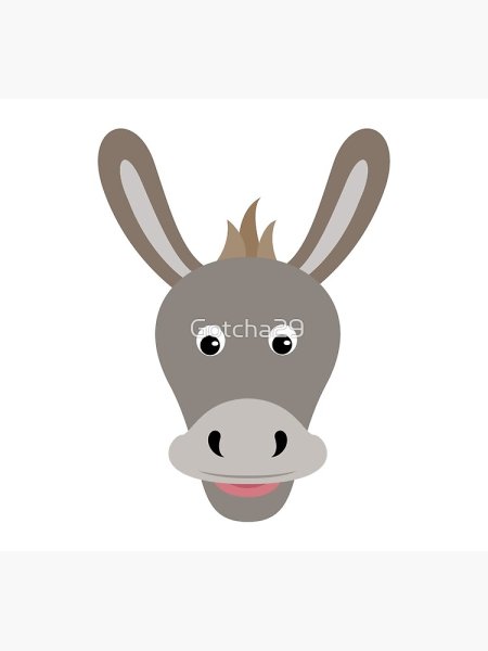 Осел маска для детей