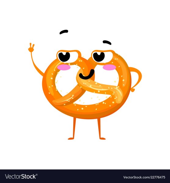 Крендельки на белом фоне