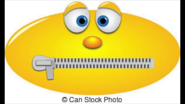 Смайл рот на замок