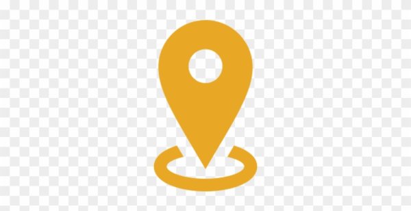 Значок местоположения оранжевый