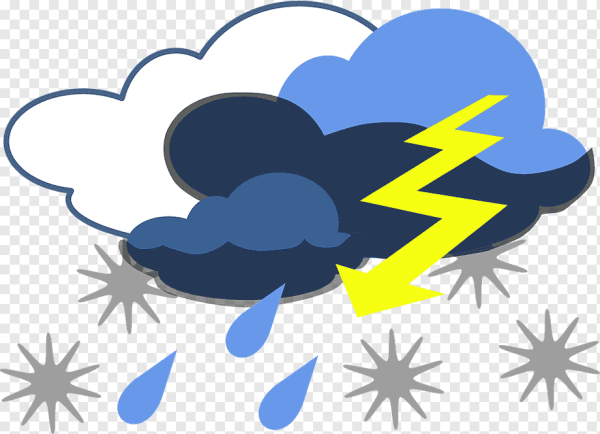 Тучка с молнией