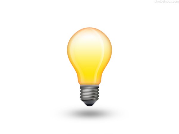 ЭМОДЖИ лампочка