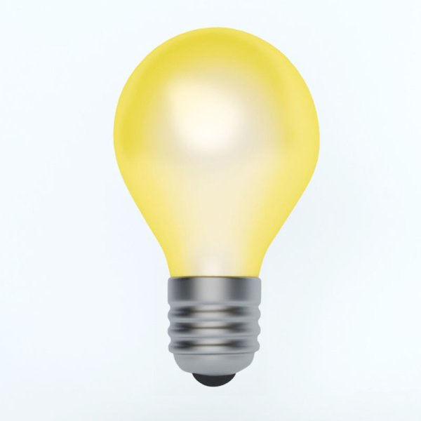 Лампочка идея Смайл