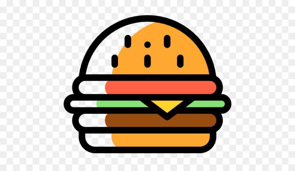 Цветные иконки барбекю бургер