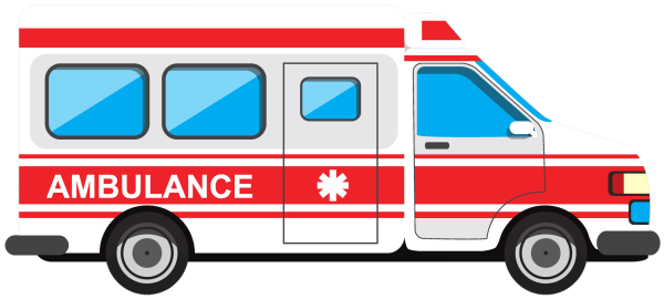 Мультяшная машинка скорой помощи