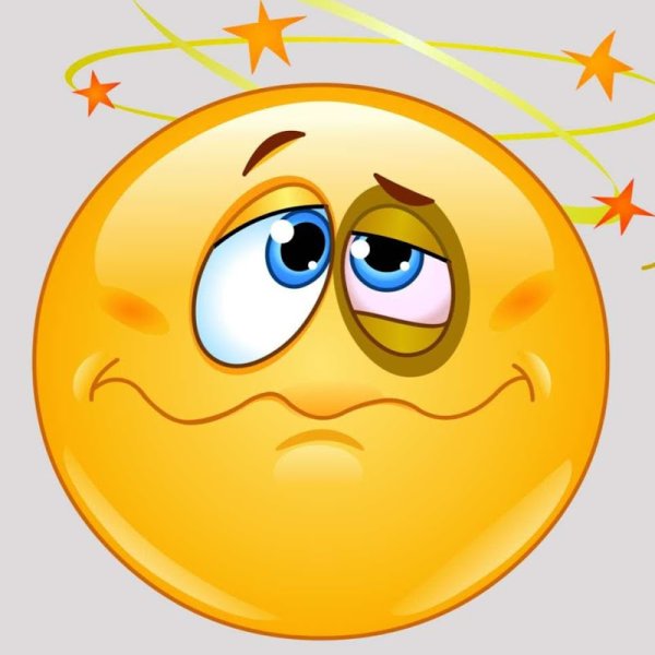 Смайлик кружится голова