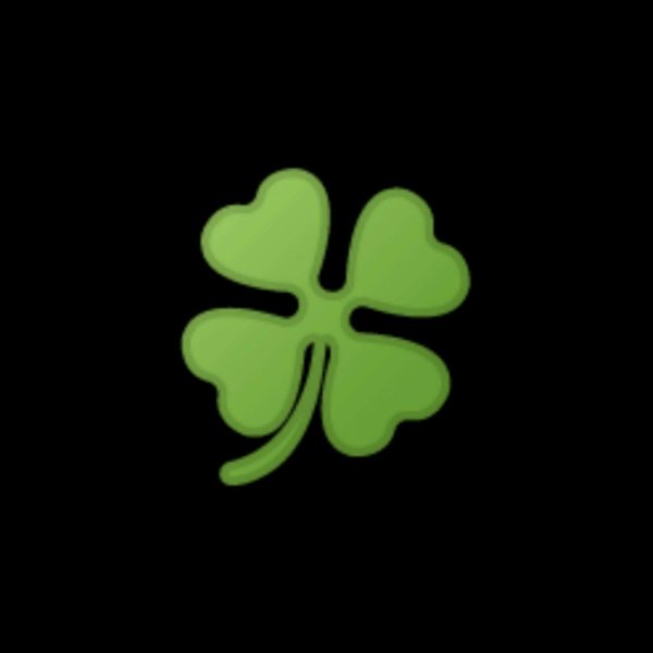 Черный Клевер четырехлистник