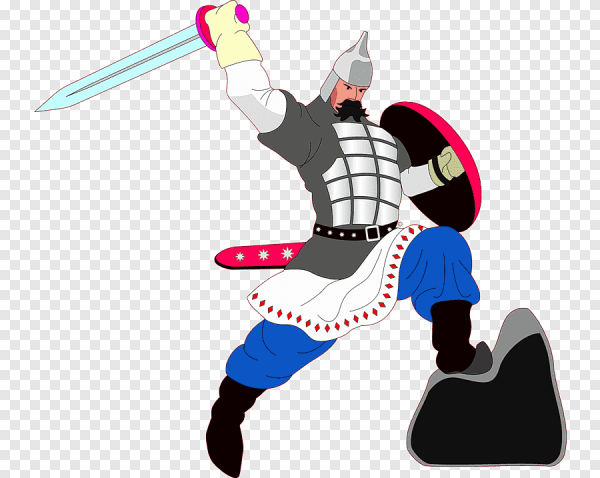 Добрыня Никитич на белом фоне