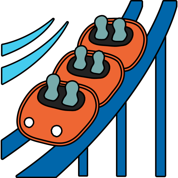 Смайлик американские горки