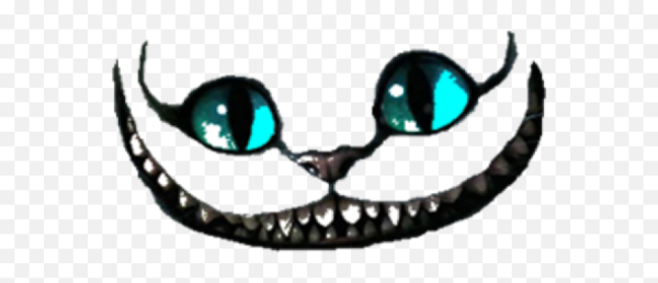 Улыбка Чешира на прозрачном фоне