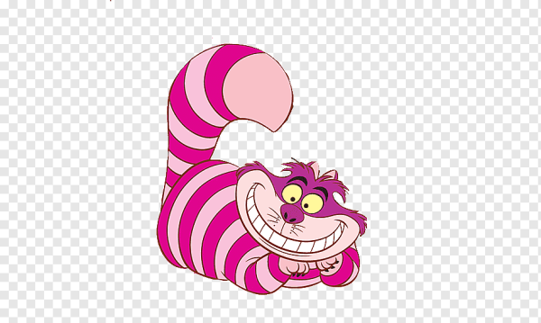 Алиса в стране чудес Чеширский кот на белом фоне