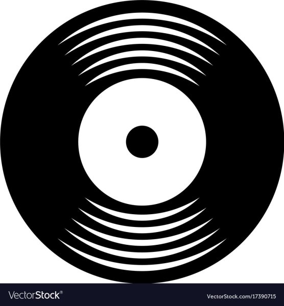 Виниловая пластинка вектор