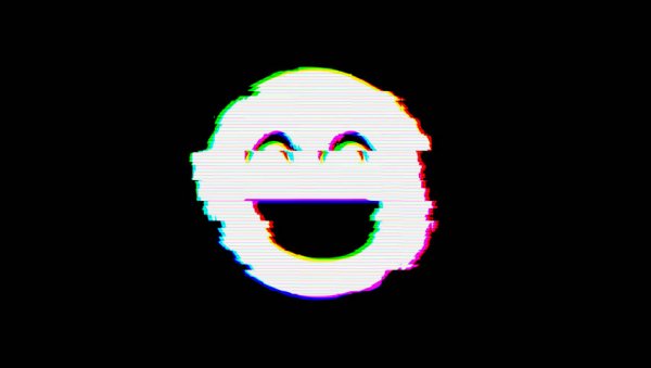 Глитч арт Смайл