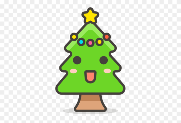 Смайлик елка Новогодняя