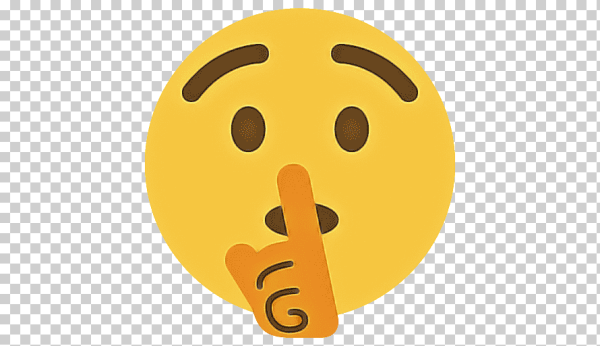 Удивленный смайлик без фона