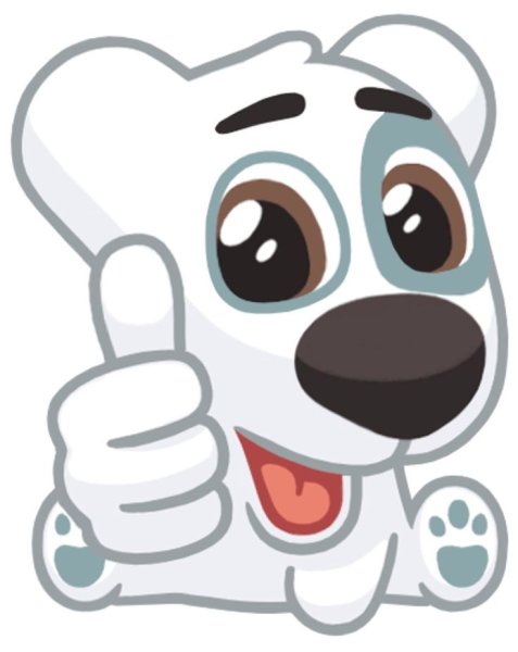 Стикер пес Спотти